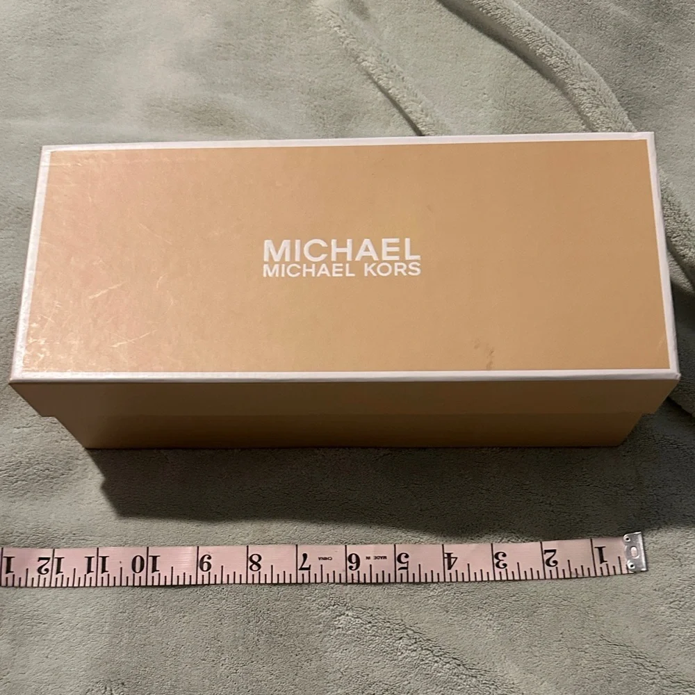 Empty Michael Kors Beige Shoe Box